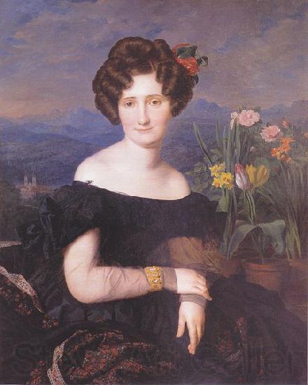 Ferdinand Georg Waldmuller Bildnis Johanna Borckenstein France oil painting art